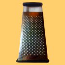 Oneida Box Grater Stainless Black Rubber Handle & Gripping Base 4 Sided