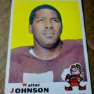 1969 Topps Football Card Walter Johnson #165 Cleveland Browns Defensive Tackle