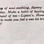 Vtg 1940's Lipton Tea Brisk Flavor Print Ad Always Brisk-Never Flat Women & Bird