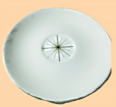 Vintage Modern Star Dessert Plate Saucer Homer Laughlin 6.5" Atomic Replacement