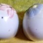 Unbranded Ceramic Salt and Pepper Shakers With Floral Design 3" Tall Made China