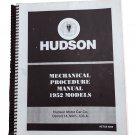 1952 Hudson Shop Service Repair Manual Mechanical Procedures All Models
