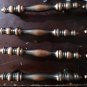 8 Vtg Amerock 155-1 Brass 4 1/4" Drawer Pulls Cabinet Handles 3" CC Bronzed EUC