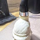 Vintage Avon Bulldog Smoking Pipe Milk Glass Decanter Oland After Shave Empty