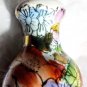 Vintage Chinese Export Mini Floral Vase Gold Detail Porcelain Bud Asian 4&acirc;��