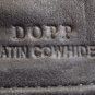 Dopp Black Leather Womens Bifold Clutch Wallet with Zipper Pocket Size 4x5x1