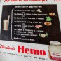 1943 Borden's Hemo Chocolate Milk Elsie The Cow Walter Early Vintage Print Ad