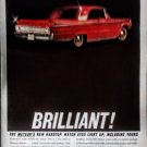 Vintage 1963 Mercury Meteor Print Magazine Ad 2 Door Hardtop Red Coupe Brilliant