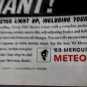 Vintage 1963 Mercury Meteor Print Magazine Ad 2 Door Hardtop Red Coupe Brilliant
