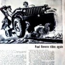 1944 WWII Original Print Magazine Ad Revere Copper and Brass US Military Wartime