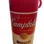 Vintage 1998 Campbell's Soup Can-tainer Thermos Hot or Cold Lunch with Lid/Cup