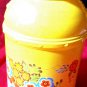 Avon Vintage Creamery Decanter Yellow EMPTY Roses Roses Hand & Body Cream Lotion