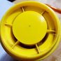 Avon Vintage Creamery Decanter Yellow EMPTY Roses Roses Hand & Body Cream Lotion