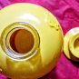 Avon Vintage Creamery Decanter Yellow EMPTY Roses Roses Hand & Body Cream Lotion
