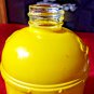 Avon Vintage Creamery Decanter Yellow EMPTY Roses Roses Hand & Body Cream Lotion