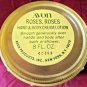 Avon Vintage Creamery Decanter Yellow EMPTY Roses Roses Hand & Body Cream Lotion