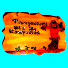 Handmade Wall Sign Hanging Plaque Garden Themed Decor Trespasser to Compost