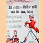 Vintage 1944 Johnnie Walker Blended Scotch Whiskey Print Ad Carriage Car