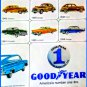 1966 Goodyear Tires Americas Number One Tire Print Magazine Ad 2 Full Size Pgs