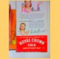 1944 Royal Crown Cola Barbara Stanwyck RC Tastes Best By Far Vintage Print Ad