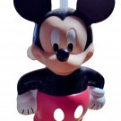 Mickey Mouse Figure 9.75” Water Bottle Plastic Drink Cup Straw Monogram Disney