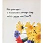 Vintage 1954 Maxwell House Coffee Flower Bouquet Original Print Ad