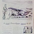 1947 Stinson Voyager 21st Anniversary Model Personal Family Plane Vtg Print Ad