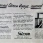 1947 Stinson Voyager 21st Anniversary Model Personal Family Plane Vtg Print Ad