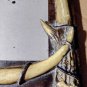 Faux Deer Antler Wood Resin Picture Frame 6.75" Inches X 8.50" Inches Photo Size