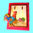 Handmade Kitchen Decor Farm Chicken Themed Clipboard for Recipes Menus etc