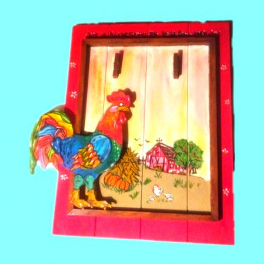 Handmade Kitchen Decor Farm Chicken Themed Clipboard for Recipes Menus etc