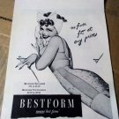 1945 Bestform Bra Brassiere George Petty PinUp Girl Art Vintage Print Ad