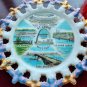 Vintage Souvenir Porcelain Plate St. Louis Missouri Gateway to the West Sites MO