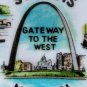Vintage Souvenir Porcelain Plate St. Louis Missouri Gateway to the West Sites MO
