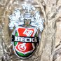 Collectible BECKS Beer Heavy Glass Mug Stein 5.25" Tall Ornate Grapes Vintage