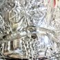 Collectible BECKS Beer Heavy Glass Mug Stein 5.25" Tall Ornate Grapes Vintage