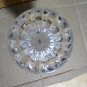 Vintage Hofbauer Lead Crystal Cut Glass Candlestick Holder Roses & Stars 5" Tall