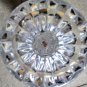 Vintage Hofbauer Lead Crystal Cut Glass Candlestick Holder Roses & Stars 5" Tall