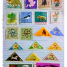 Poland Stamps Lot of 20 Used Horses, Mushrooms, Flowers, Snakes & More VG
