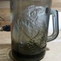 Vintage 1970's McDonald's The Hamburglar Smoky Glass Mug Playing Hockey