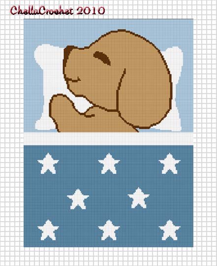 Sale See Shop Sleeping Puppy Stars Blue Boys Baby Afghan Crochet Pattern Graph