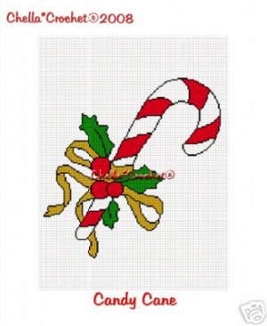 Christmas stained glass patterns: Candy Cane | Sunlight Studio