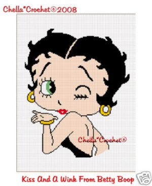 Free Crochet Pattern Betty Boop Potholder - Crocheting Patterns
