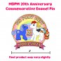 MDPM 20th Anniversary Large Gold Enamel Pin