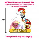MDPM Veterans Exclusive Gold Enamel Pin