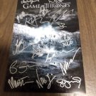 Game Of Thrones Cast Signed 8x12 Autographed Photograph Kit Harington Peter Dinklage