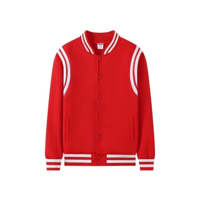 Custom Baseball Jersey Casual Jacket Red