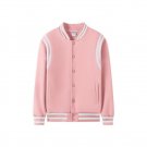 Custom Baseball Jersey Casual Jacket Pink