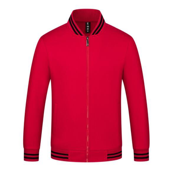Custom Baseball Jersey Casual Jacket Red Black