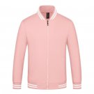 Custom Baseball Jersey Casual Jacket Pink White